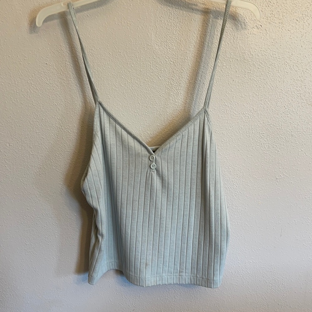 Light blue crop top